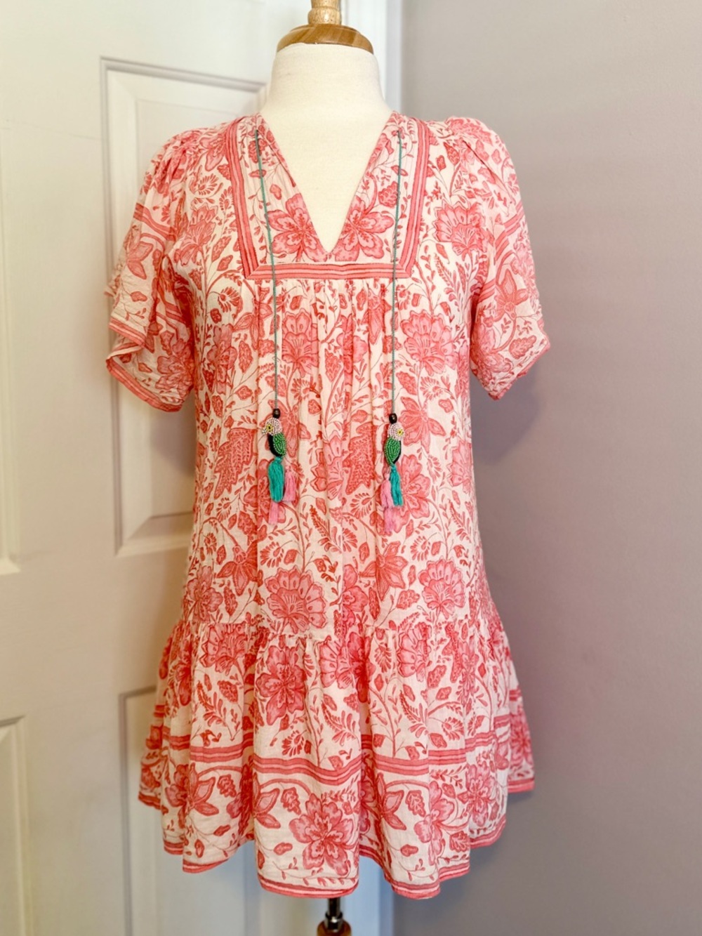 Alicia Bell Angel Coral Sun Dress | Size XS